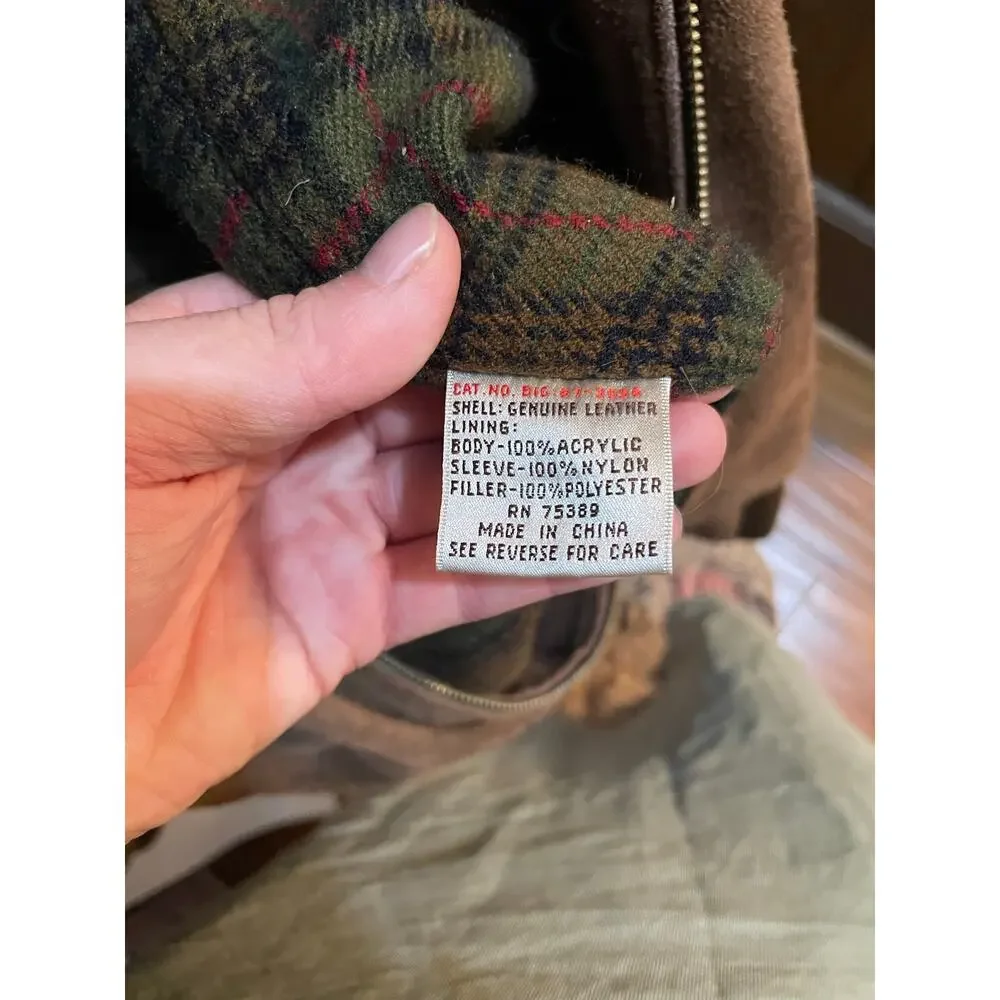 vintage adam Spencer leather jacket 3XL